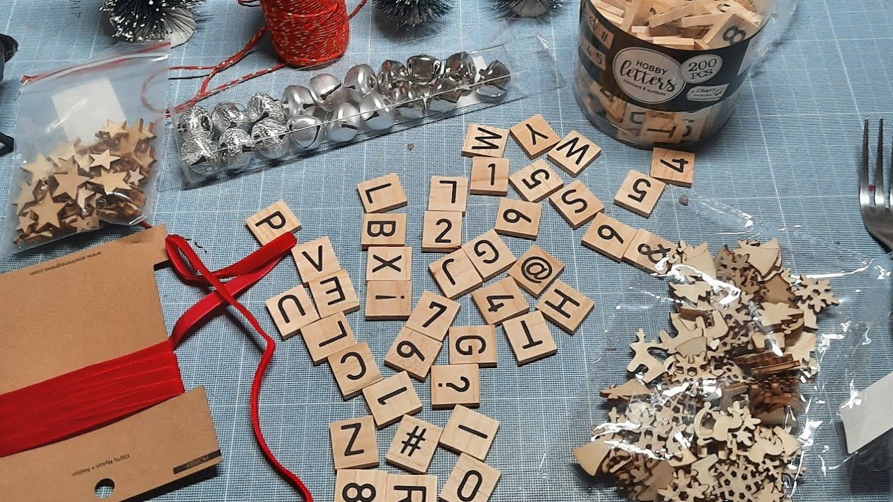 Tuto Déco Sapin facile (lettres en bois)