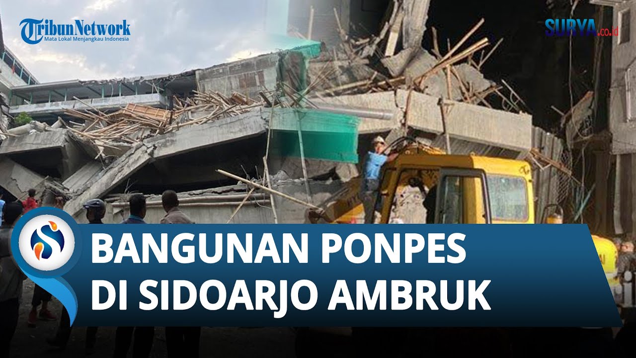 Ponpes Al Khoziny di Sidoarjo Ambruk, Sejumlah Santri Masih Terjebak di Dalam Reruntuhan