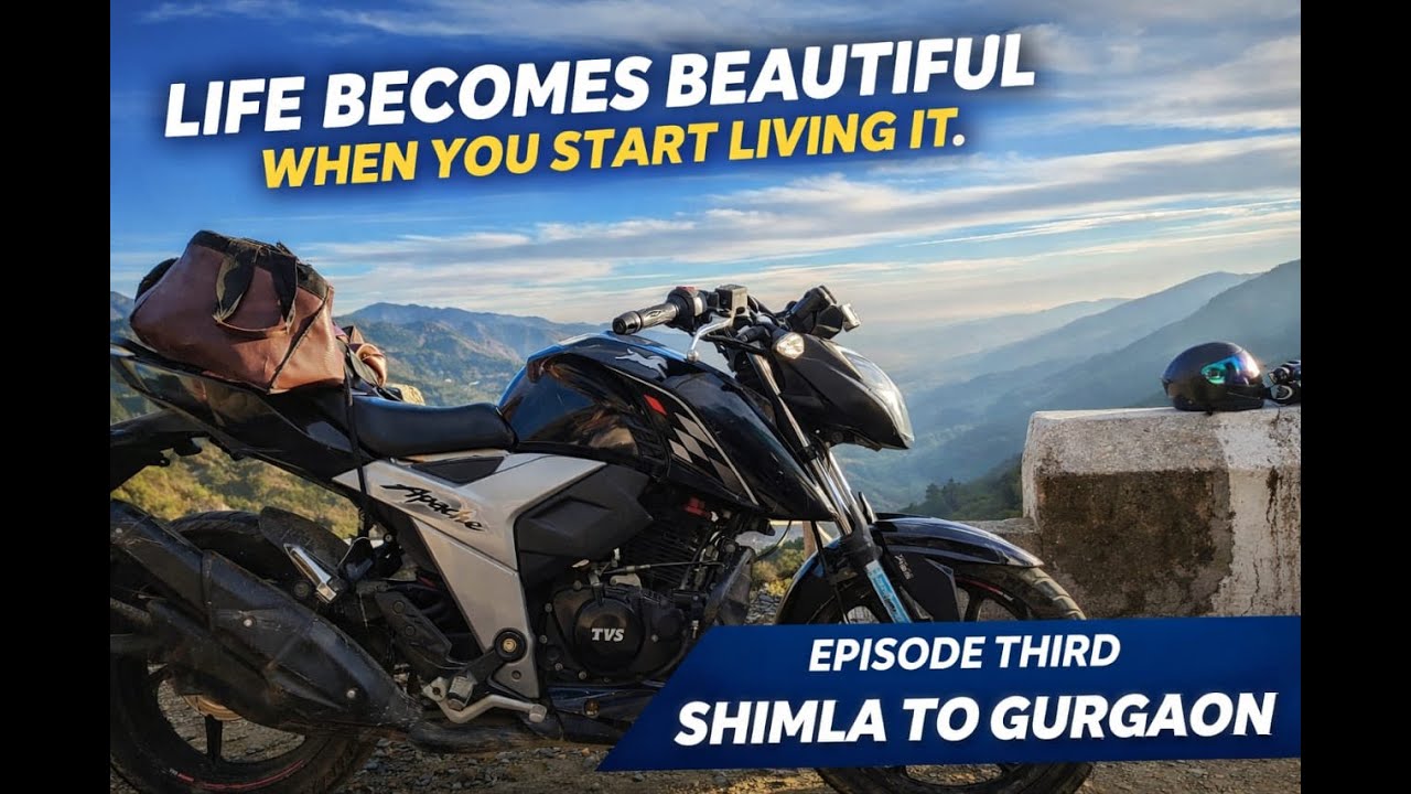 EP-03 Solo Bike Ride from Shimla to Gurgaon | Mountains to Highways
