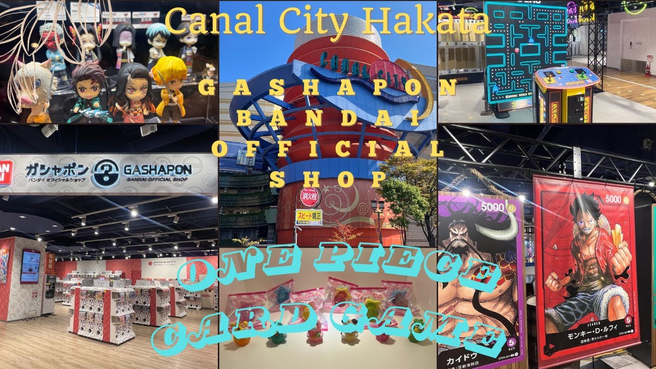 Japan Fukuoka Gashapon Bandai Shop, MegaHouse Store and One Piece card game
