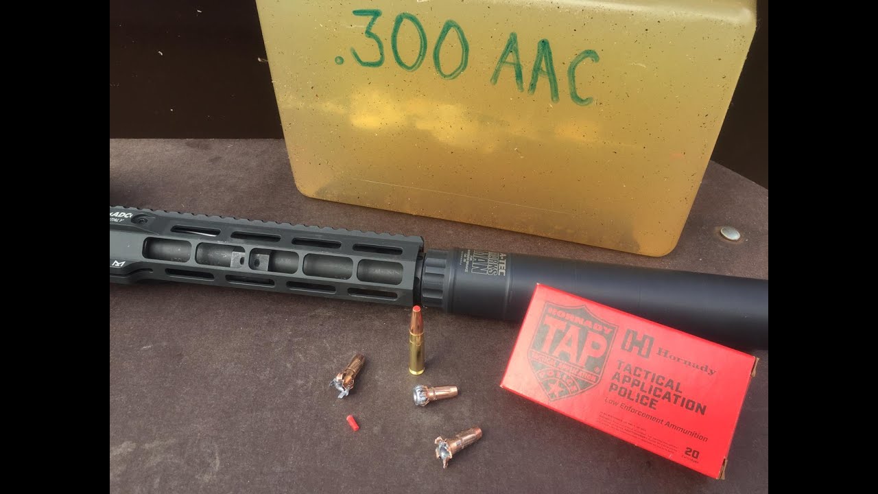Test střeliva 300 AAC Blackout