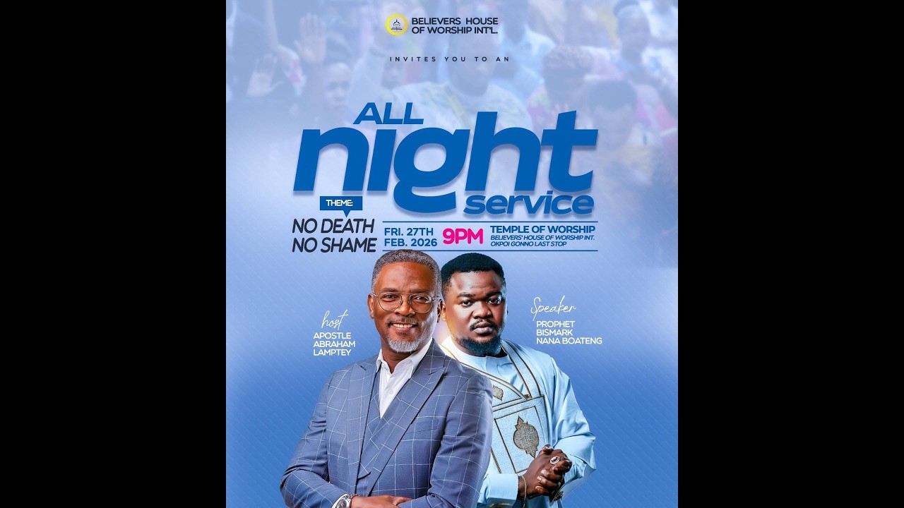 JOIN US : ALL NIGHT SERVICE || NO DEATH, NO SHAME || 27-02-26 ||