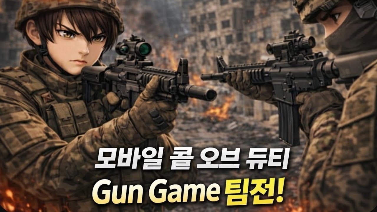 모바일 콜 오브 듀티-Gun Game 팀전!