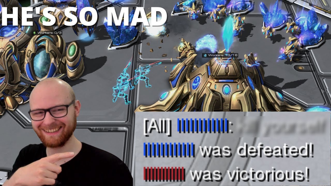 Grandmaster Protoss Gets Angry vs Ghost Rush - Ghosts to Grandmaster