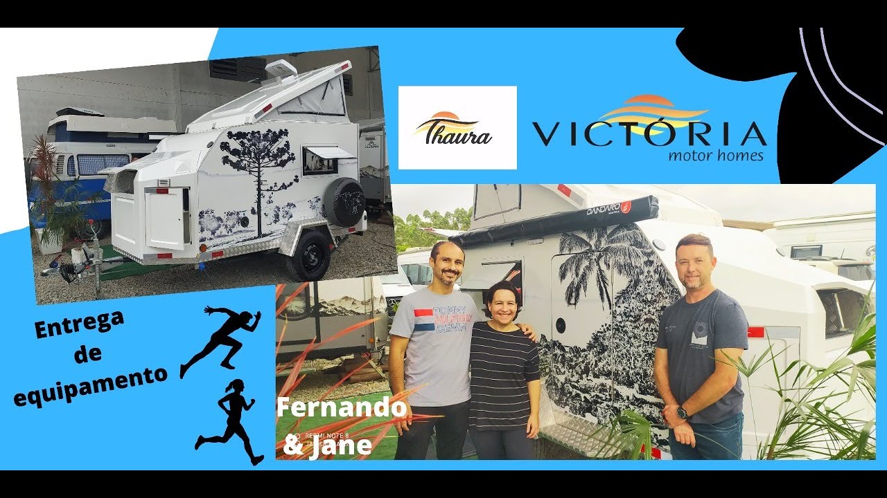 Maratonistas compram mini trailer Thaura para usar como ponto de apoio