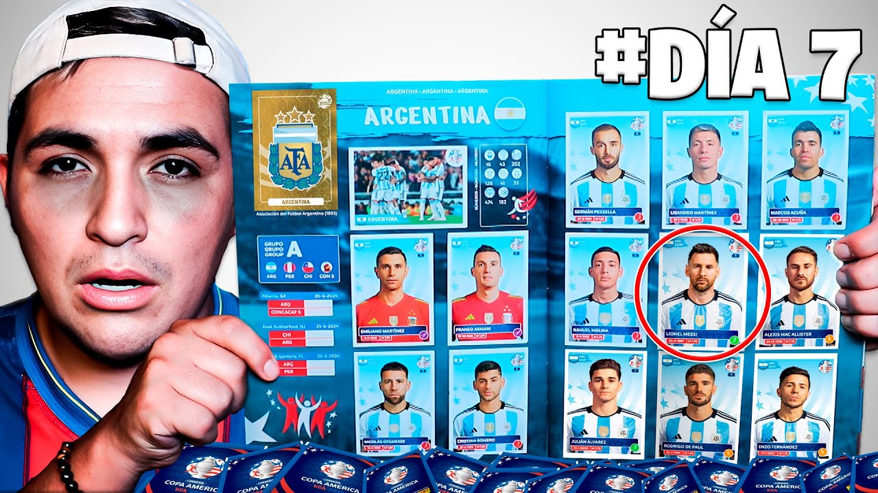 COMPLETE el ÁLBUM de la COPA AMÉRICA 2024 😱 *COMPRE MUCHOS SOBRES PARA LLENAR*