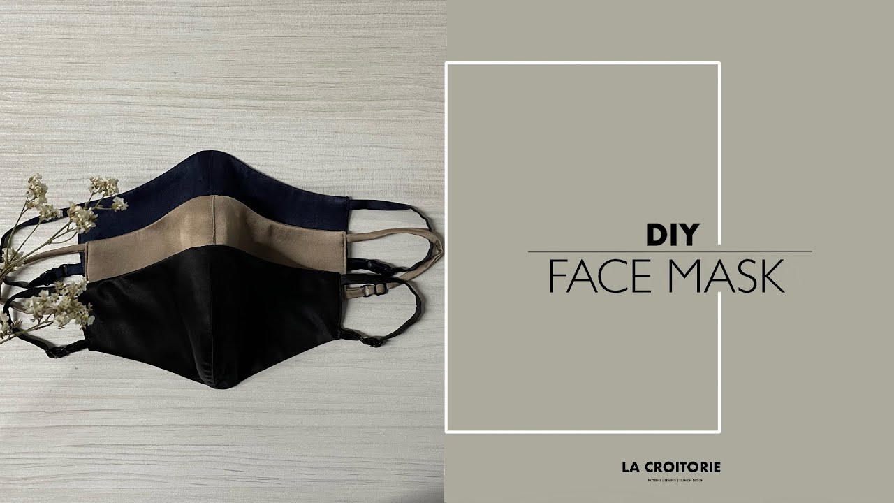 DIY Reusable silk face mask | How to make at home an adjustable face mask | Free pattern