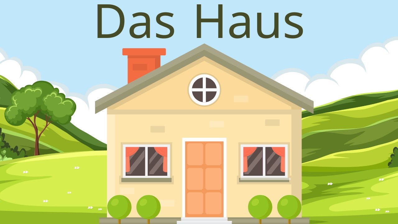Das Haus auf deutsch (Wortschatz) /Die Wohnung /The House in German/ المنزل باللغة الالمانية
