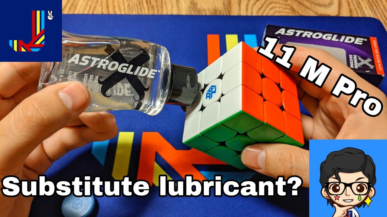 I lube my cube with Astroglide! (Is blank a lubricant?)