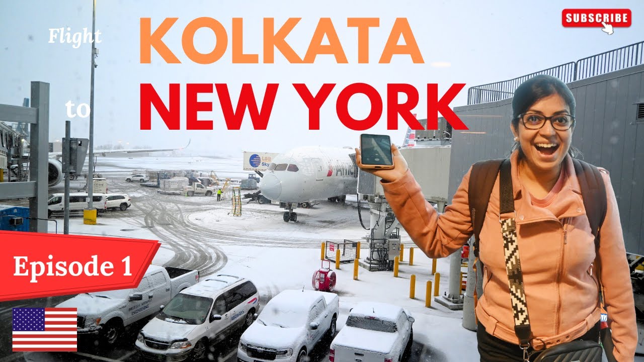 প্রথমবার Kolkata to New York 🇺🇸😊 ✈️ | বড়দিনের আলোর মাঝে তুষারের অভিজ্ঞতা🌟