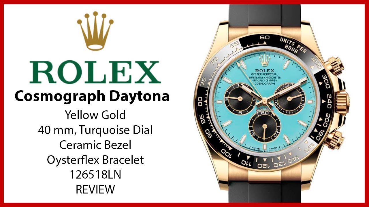Обзор часов Rolex Daytona из желтого золота 