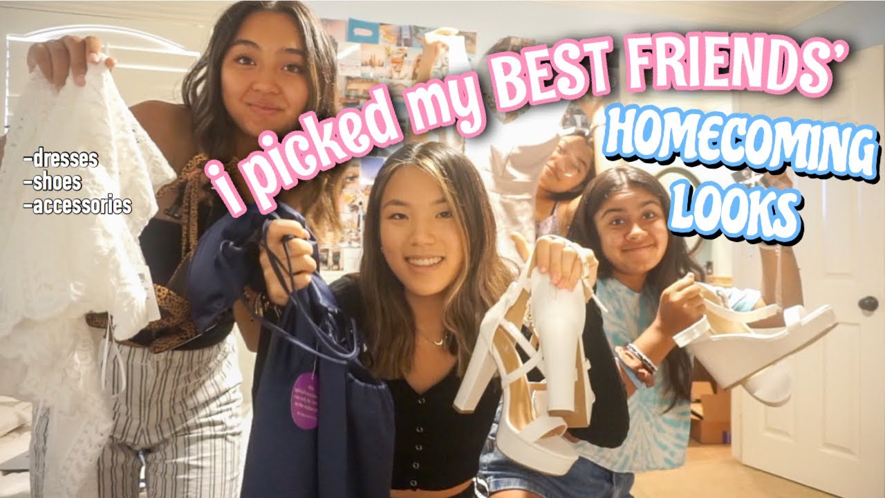 i picked my best friends homecoming looks *REVEAL* | Vanessa Nagoya