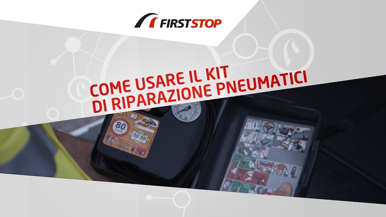 Come usare il kit di riparazione pneumatici