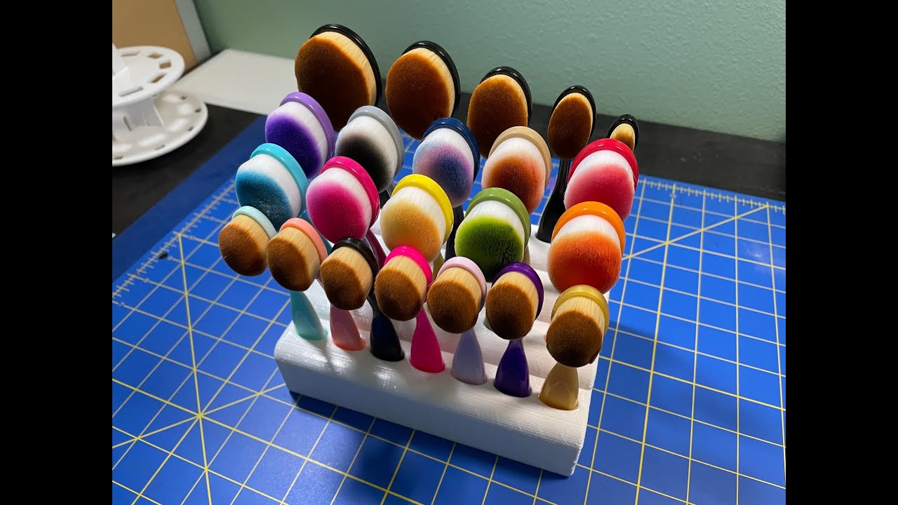 My new ink blending brush holder - Sympathy dandelion card