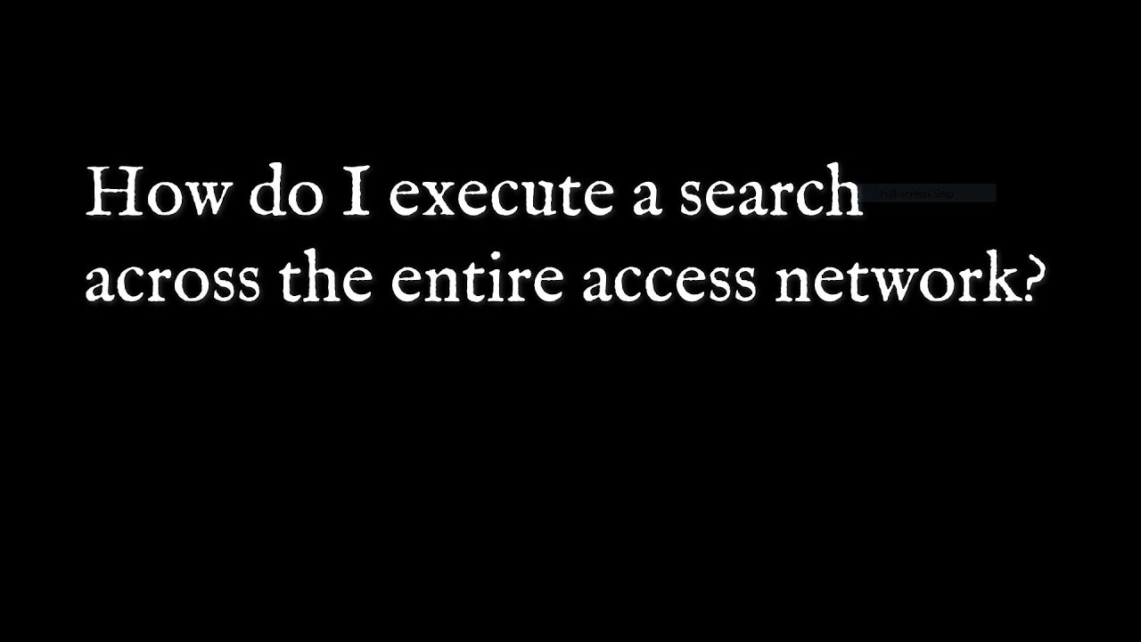 Using the Find Application