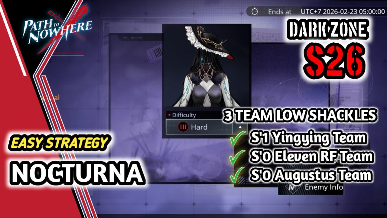 Path To Nowhere | Dark Zone S26 Nocturna 3 Team Low Shackles Guide