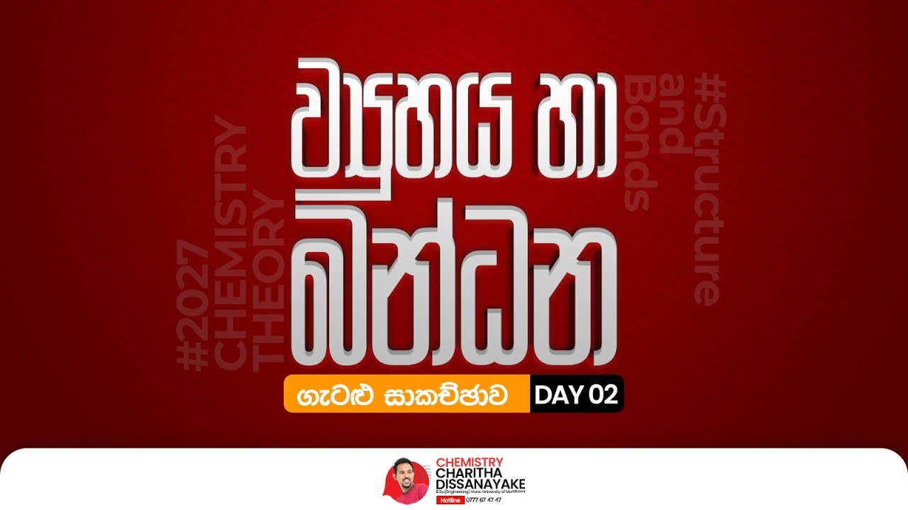 ව්‍යූහය හා බන්ධන ගැටළු සාකච්ඡාව - Day 2 | Charitha Dissanayake