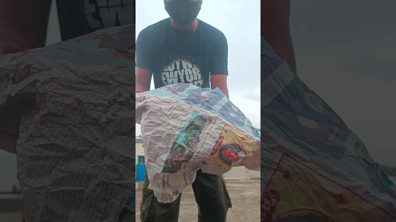 Paper parachute  #ktrexperiments  #experiment #experimentshorts