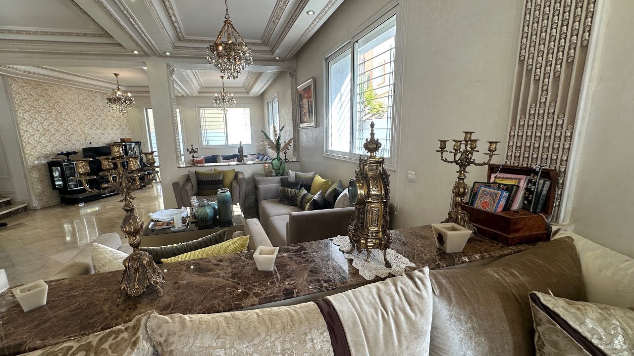 فيلا مفروشة للبيع بالدار البيضاء عين الشق🥹أربع واجهات وثمن غير قيمة البقعة الارضية villa Casablanca