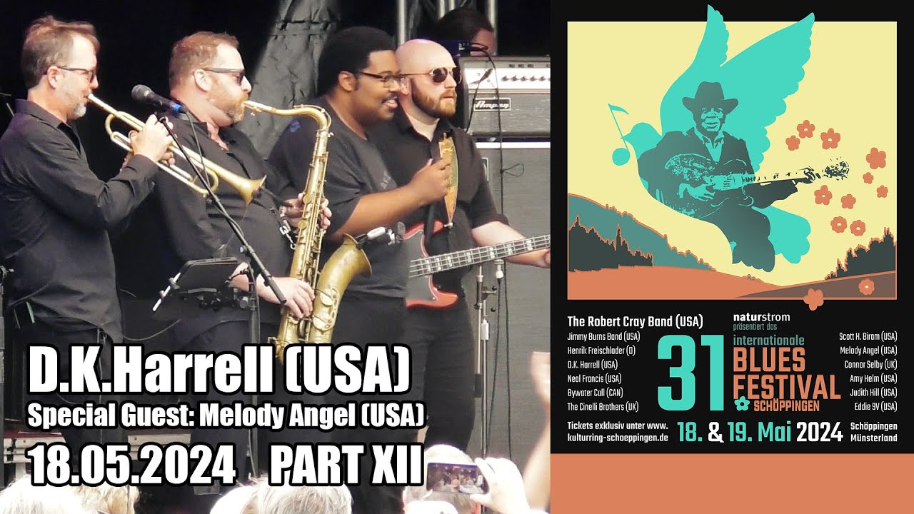 🇪🇺 🇩🇪 D.K.Harrell (USA), 31th International Blues Festival Schöppingen, Germany - 18 Mai 2024