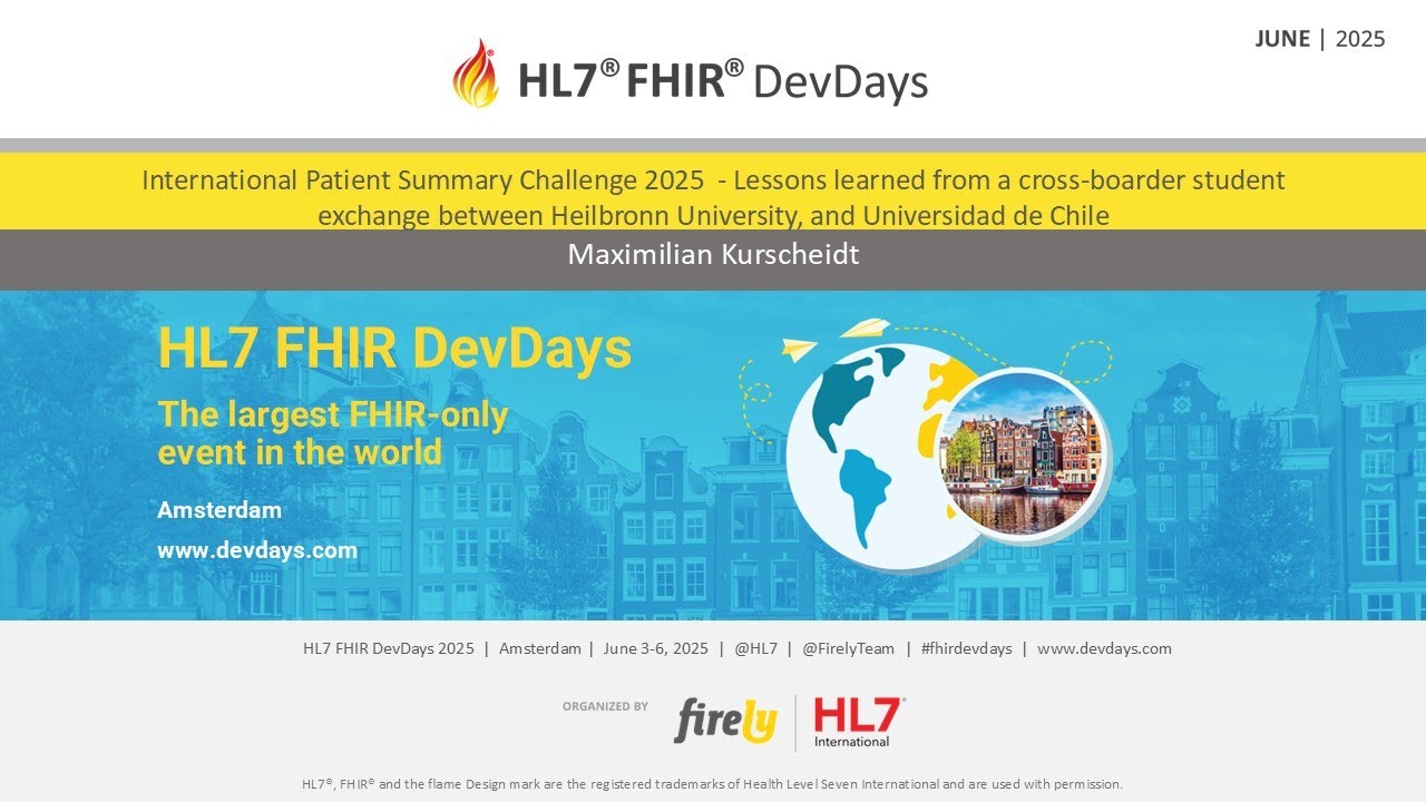 International Patient Summary Challenge 2025  - Maximilian Kurscheidt | FHIR DevDays 2025