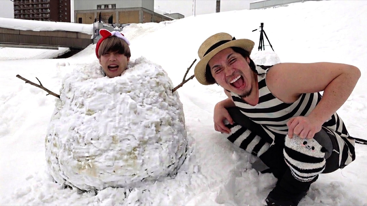 雪だるまにして置き去りにしてやった