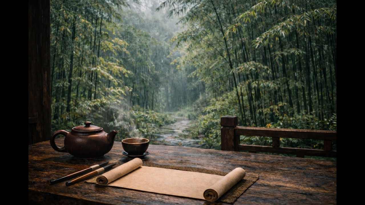 1 Hour Chinese Zen Music 🌿 Deep Relaxation, Meditation, Sleep | Guzheng & Bamboo Flute #mindfulness
