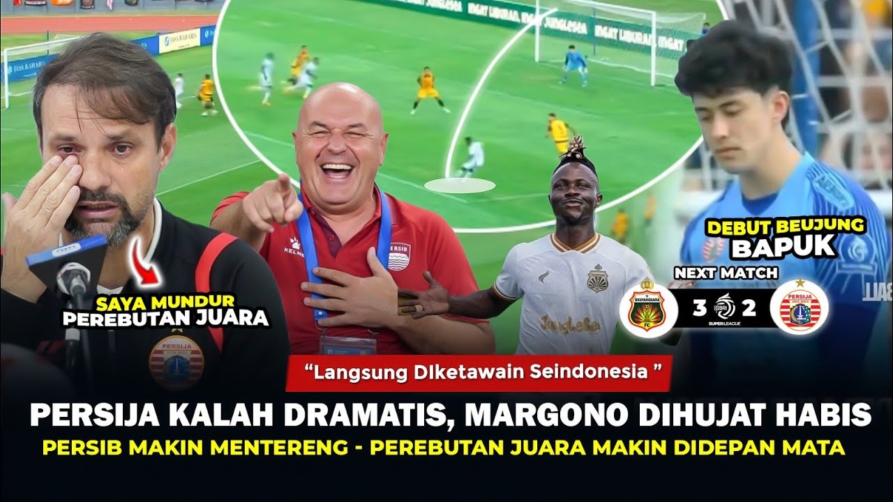 PERSIJA MAKIN TERPURUK, PERSIB MAKIN KENCANG JUARA‼️MARGONO DIHUJ*T HABIS FANS, JUARA DIDEPAN MATA🔥