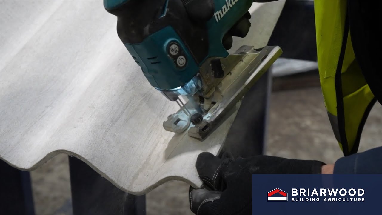 How to mitre one-piece fibre cement ridges