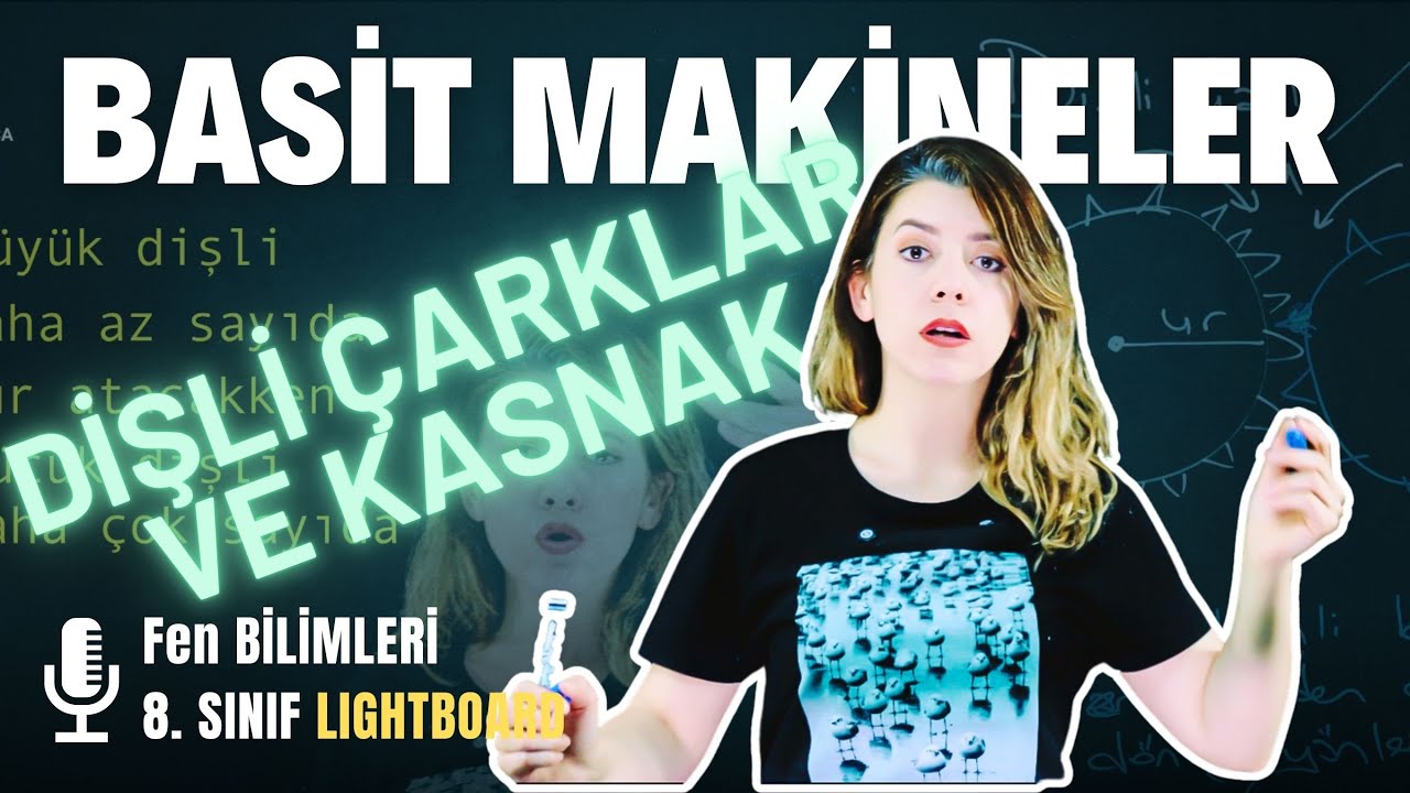 Dişli Çarklar ve Kasnaklar 8. Sınıf Fen Konu Anlatımı​ Derya Hoca Yayında #Lightboard | #Fen Bilgisi