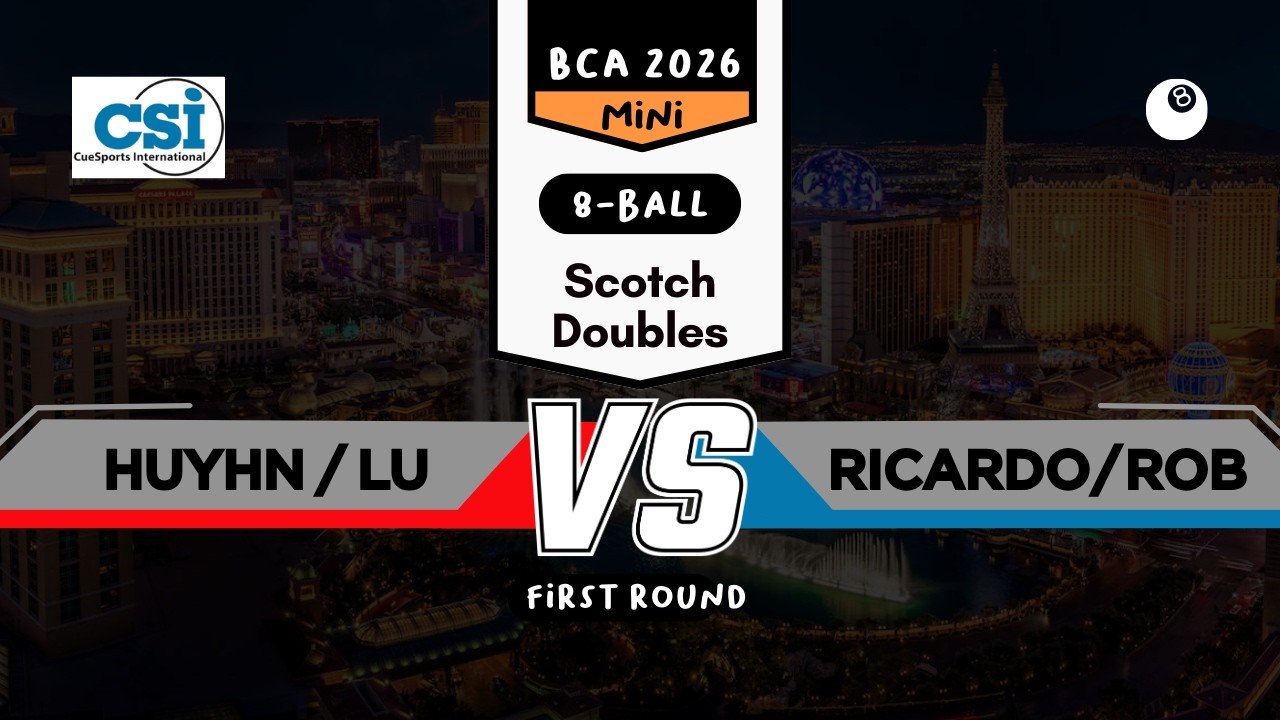 BCA - 2026 - Mini Tournament - 8ball - Scotch Doubles - First Round - Trinh/Yen vs Ricardo/Rob
