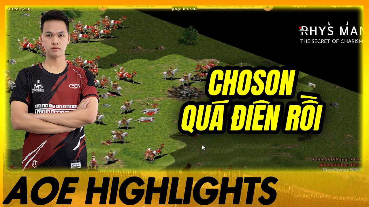 QUÂN TỊT - Chim Sẻ Đi Nắng ĐÁNH TRẬN CHOSON quá ĐỂ ĐỜI | AoE Highlights 