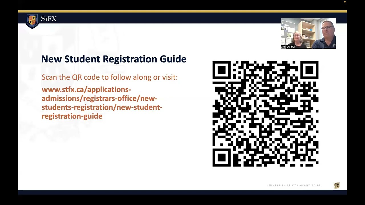 StFX New Student Registration - Virtual Information Session & Q&A, July 3, 2025