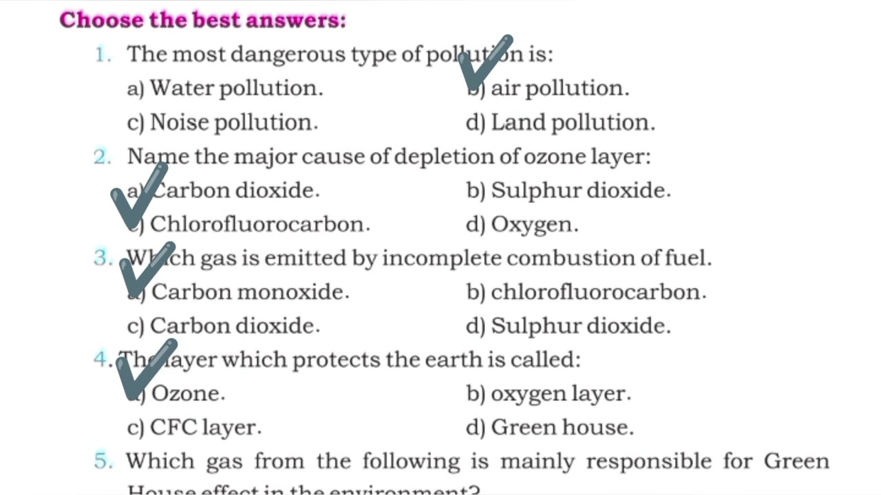 Class 8 Chapter  04Pollutants And Their Effects On Environment #summary #mcqsseries #stbb