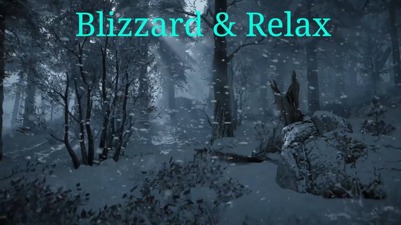Extreme Mountain Blizzard Sounds ⚡ Heavy Snowstorm for Insomnia Relief