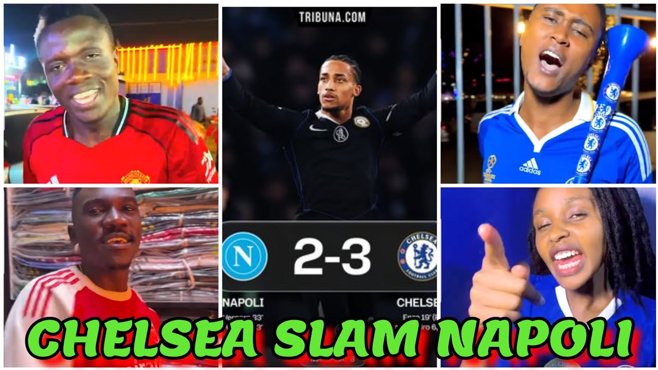 GENZ HILARIOUS REACTION ON CHELSEAFC 3-2 WIN VS NAPOLI IN THE PREMIER LEAGUE