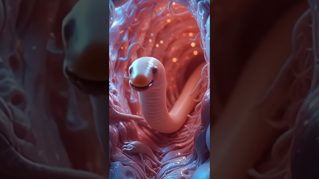 Inside the Intestine  Realistic 3D Worm Infestation!
