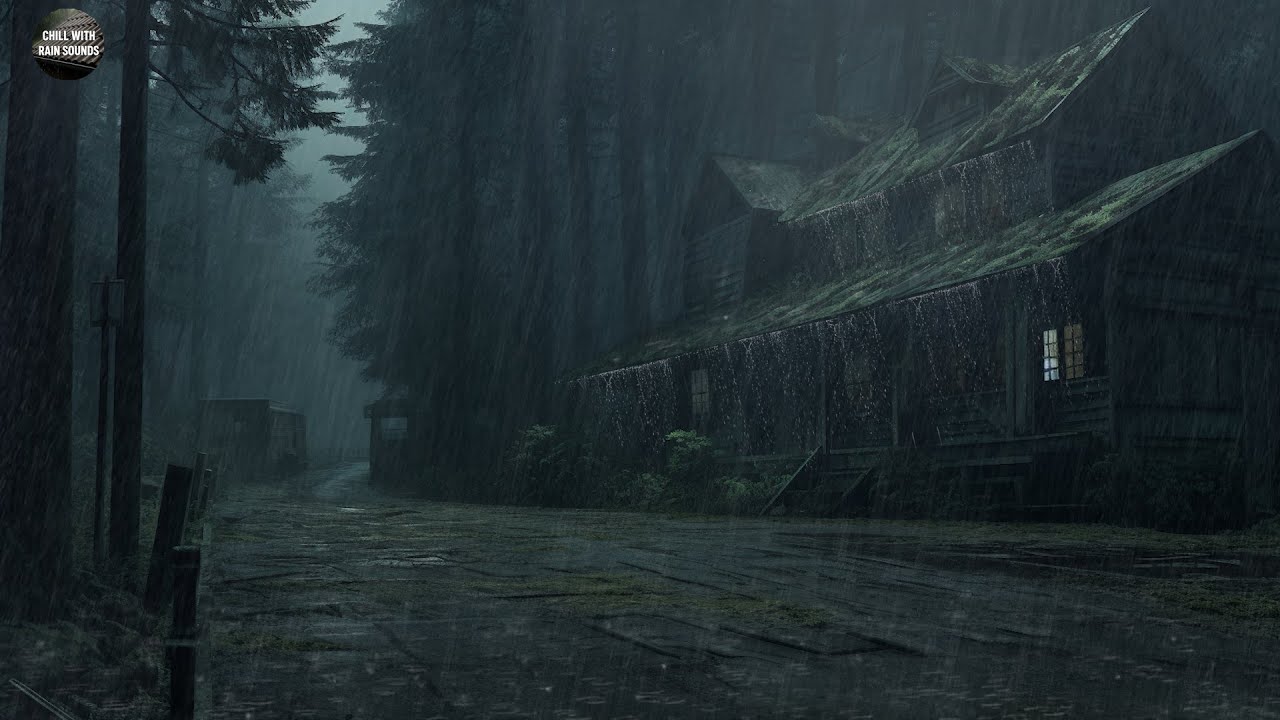 Deep Sleep with Heavy Rain in the Forest | Peaceful Nature Sounds for Sleep and Stress Reduction