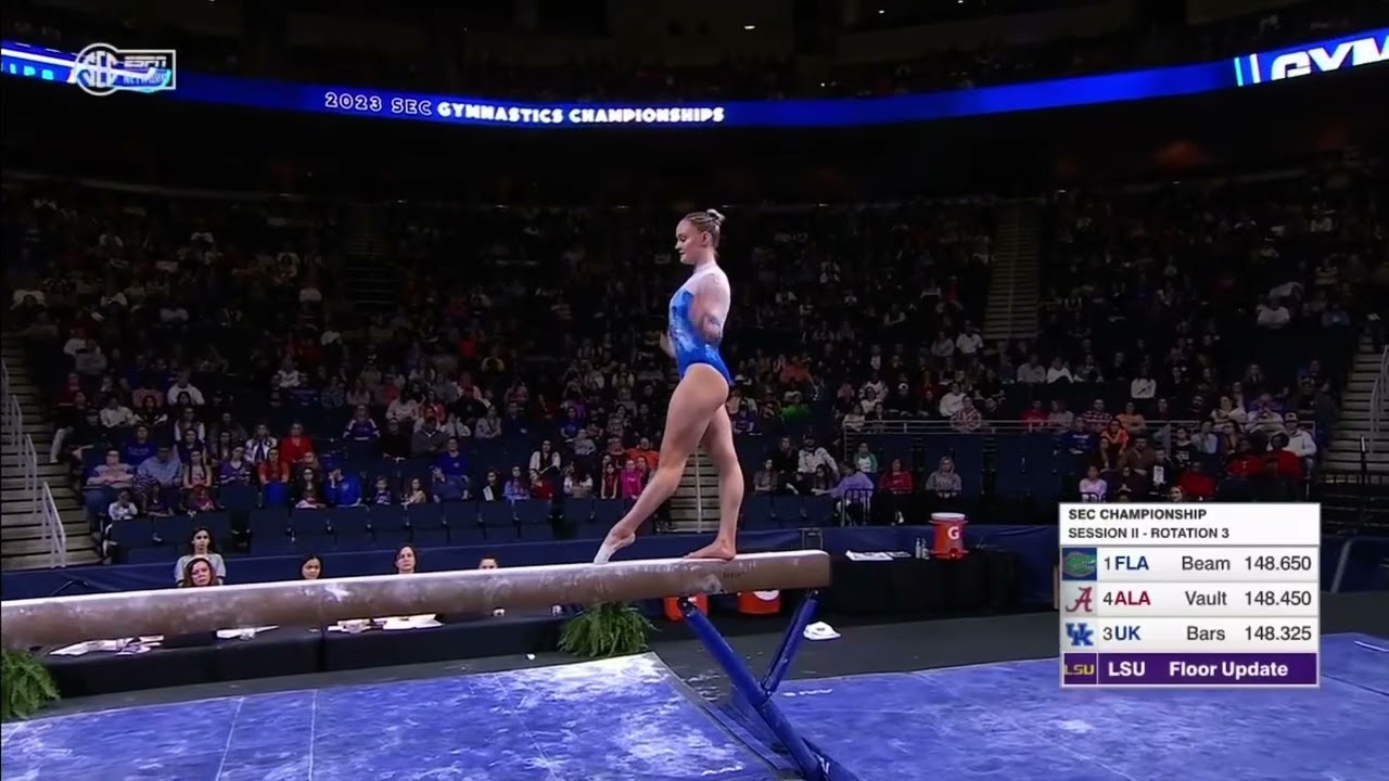 Riley McCusker Beam Florida @ SEC Championships 2023 9.900