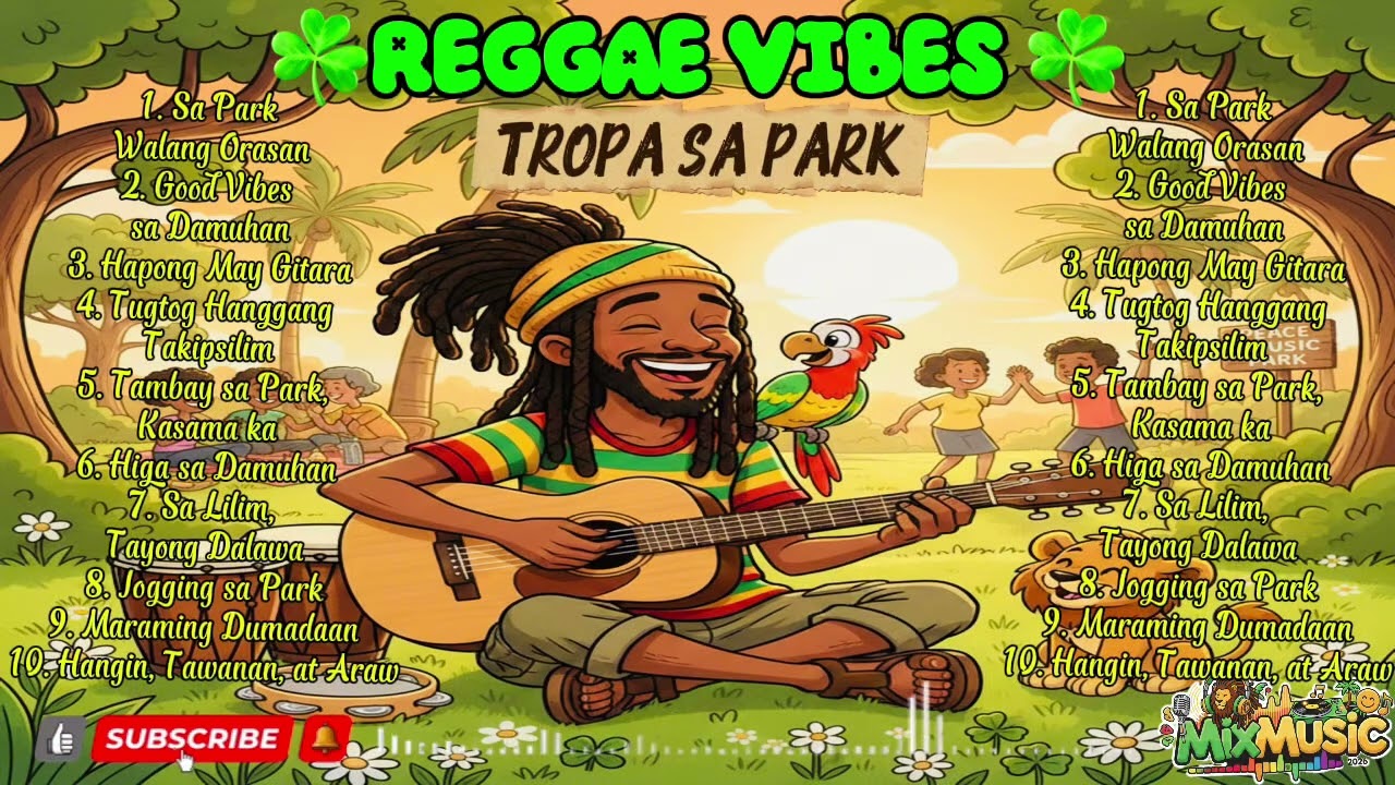 ☘️REGGAE VIBES☘️ New Chill Relaxing Roots Reggae Rap Music, TROPA SA PARK - Tropang Tambay sa Park