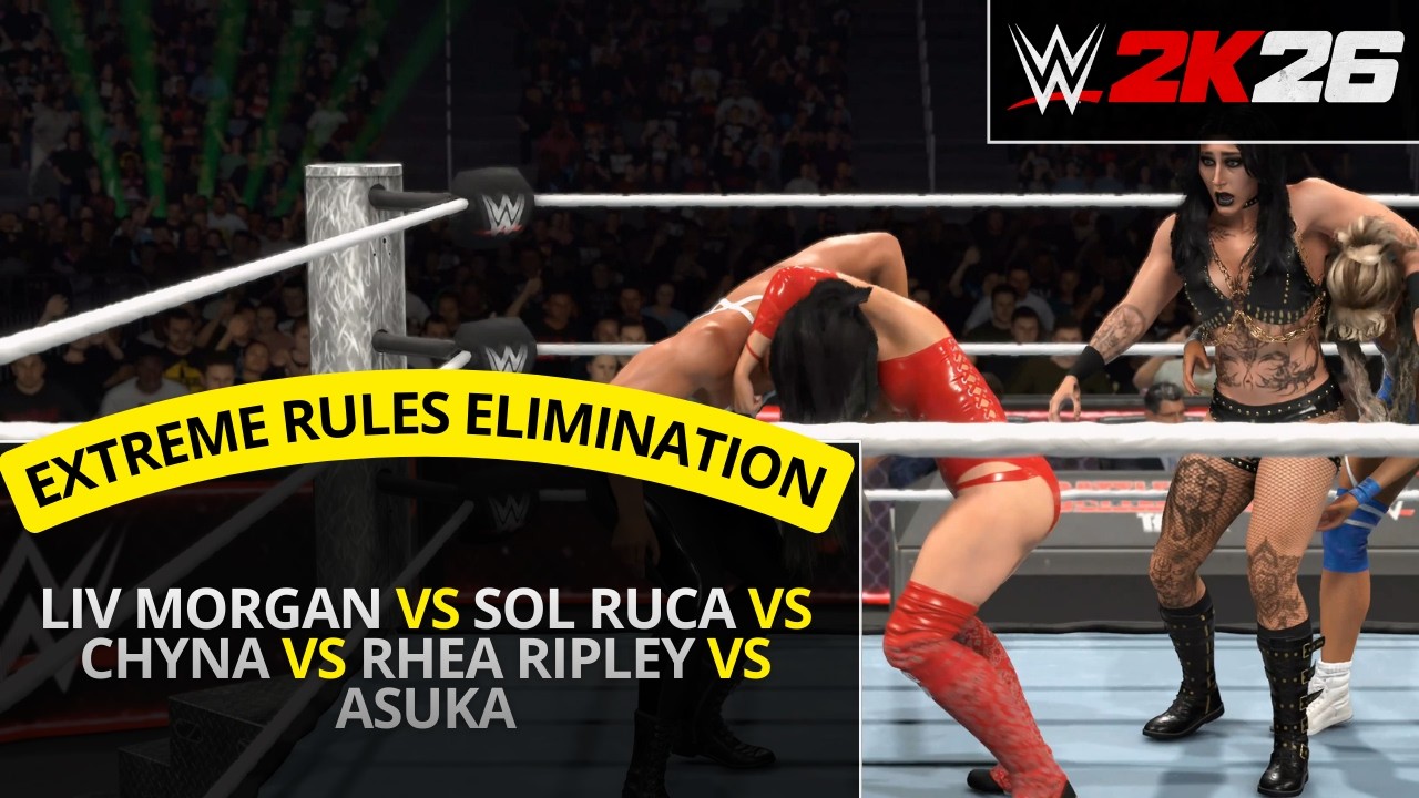 WWE 2K26 – Rhea Ripley vs Asuka vs Liv Morgan vs Chyna (Extreme Rules Elimination)