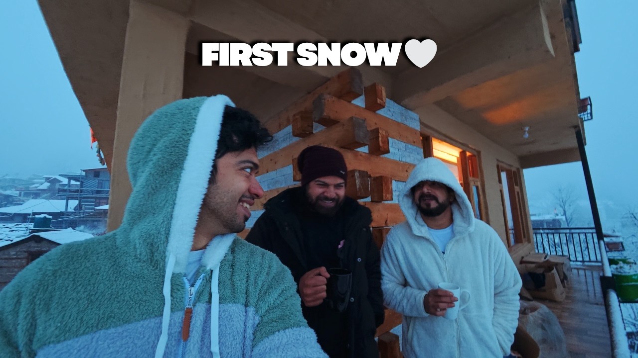 It Finally Snowed in Manali ❄️ | My First Snowfall Experience 🤍 ⭐
