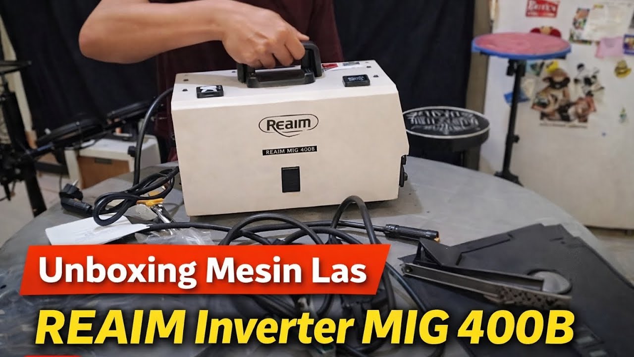 Unboxing Mesin Las REAIM Inverter MIG 400B #reaim #mesinlas 