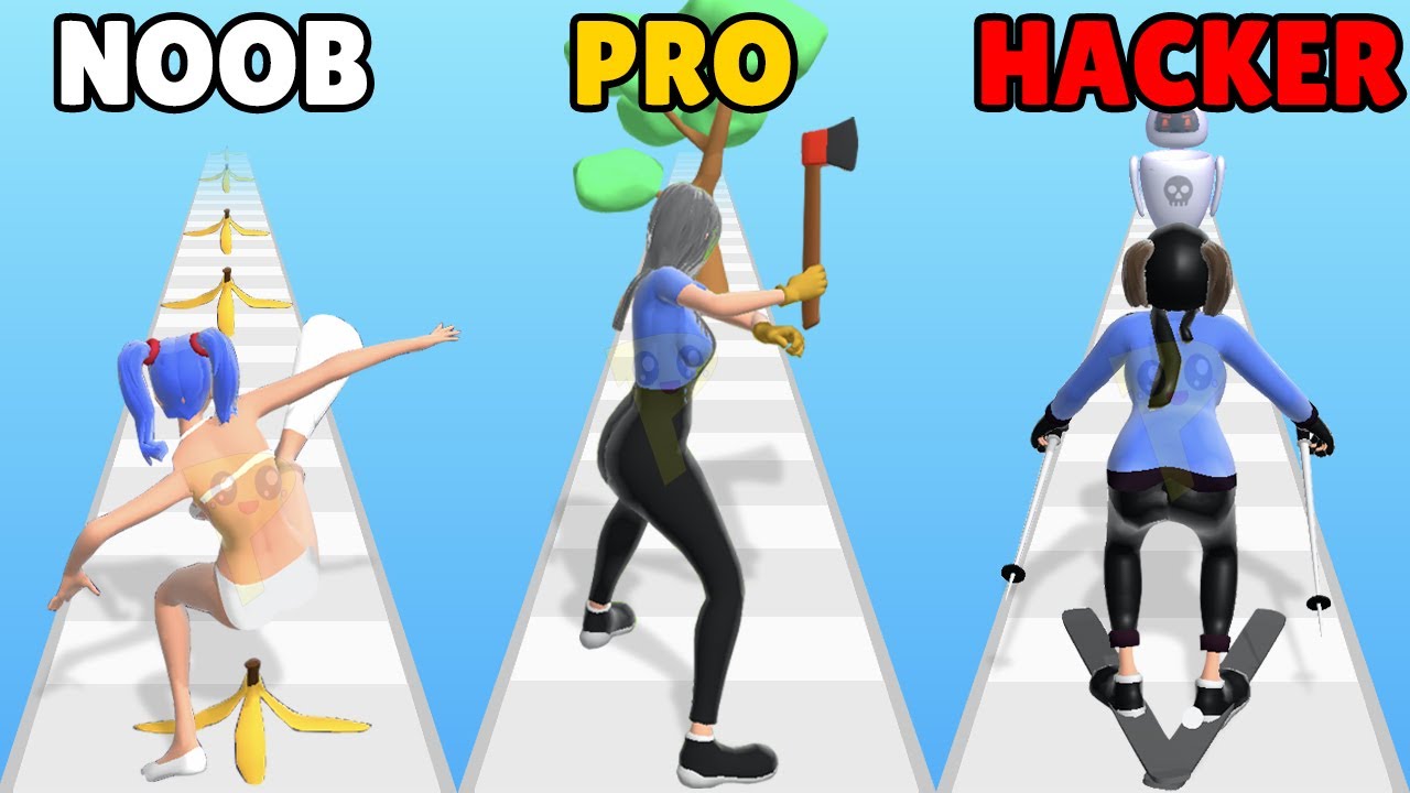 NOOB vs PRO vs HACKER in Beauty Race!