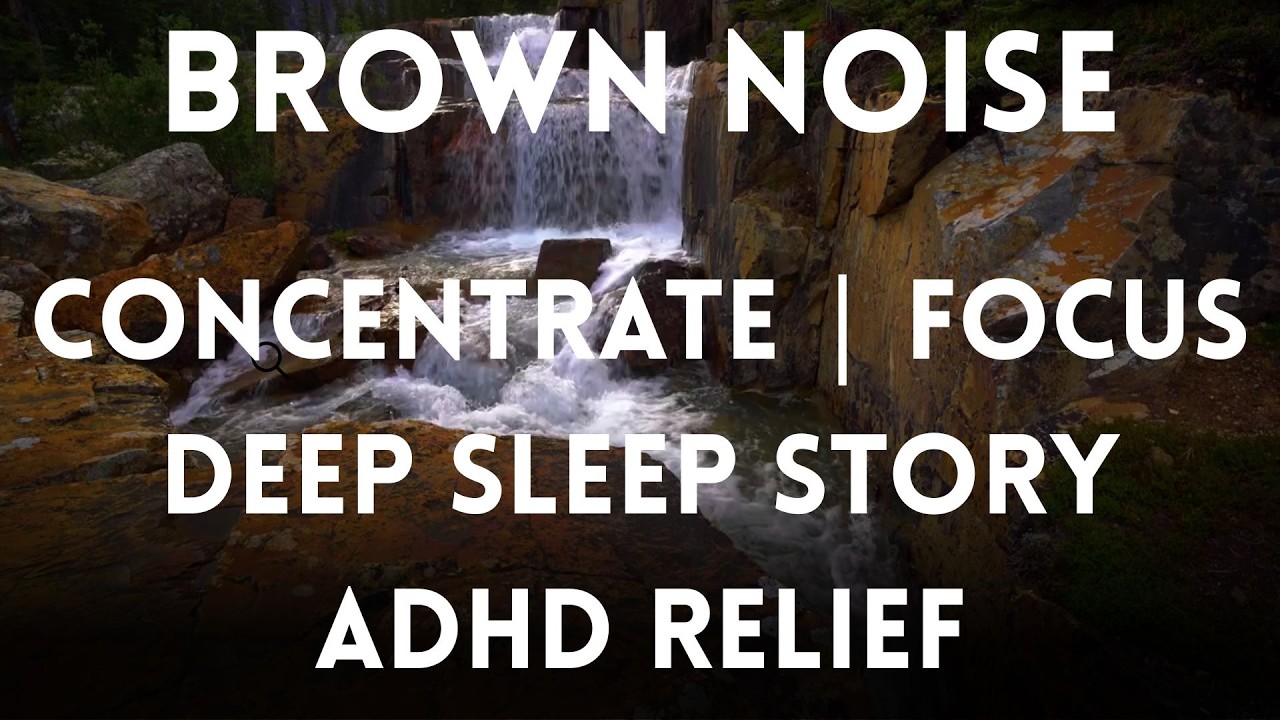 Descending into Sleep 🌌 Brothers Grimm + 8 Hour Brown Noise Black Screen (Calming Real Female Voice)