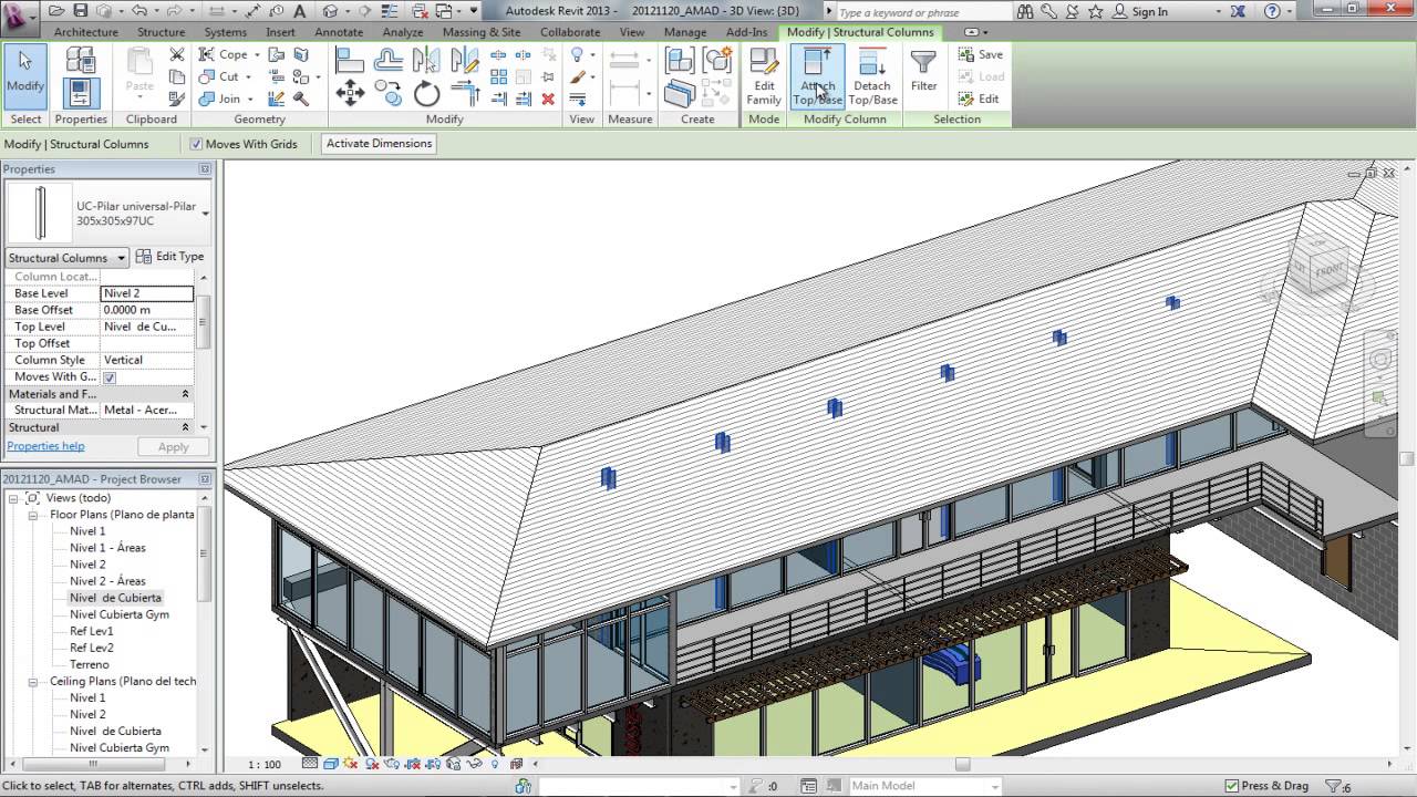 Revit 2013 - Cubiertas