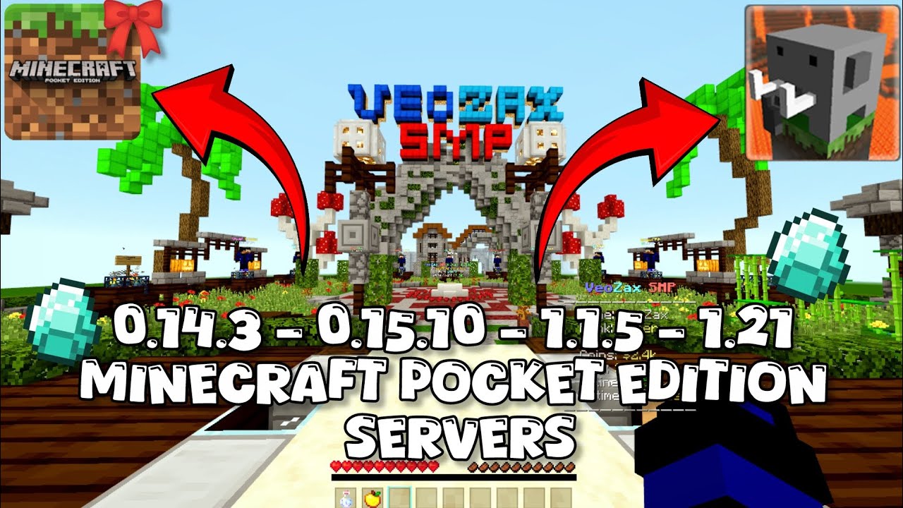 Minecraft Pocket Edition 0.14.3 - 0.15.10 - 1.1.5 - 1.21.80 servers | Craftsman x MCPE (Servers)
