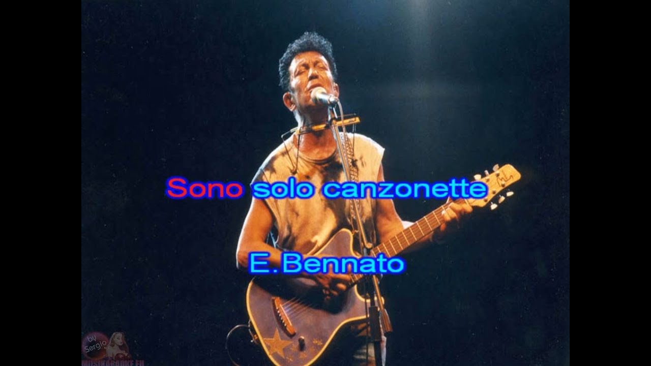Edoardo Bennato - Sono solo canzonette (karaoke - fair use)