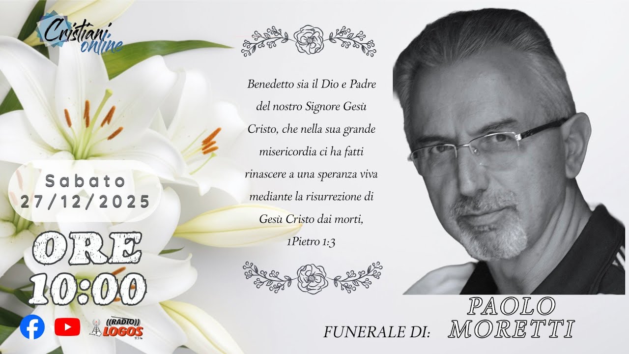 Funerale di: PAOLO MORETTI - Ore 10:00