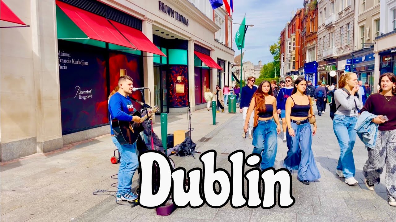Dublin City centre September 2025 | 4k Walking Tour Dublin Ireland | Grafton street Dublin | UHD 